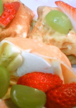 お手軽☆フローズンヨーグルトクレープ-レシピのメイン写真