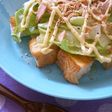 トーストに✰ピリ甘レタスツナマヨ乗せ