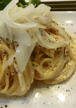おひとりランチ…ツナクリームチーズパスタ-レシピのメイン写真