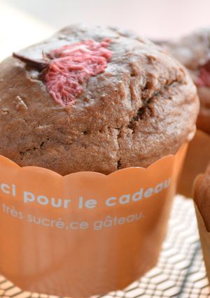 フォンダンショコラ風桜チョコマフィン-レシピのメイン写真