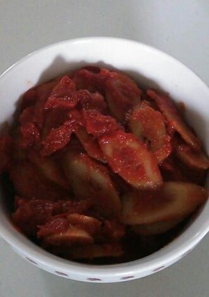 ゴボウのトマト煮-レシピのメイン写真