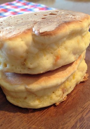 幼児食・HM超簡単 野菜豆乳ホットケーキ-レシピのメイン写真