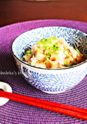 醤油麹deれんこんと豚肉の炊き込みご飯-レシピのメイン写真