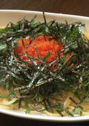 ぷちぷちトビッコ&ほたてのパスタ-レシピのメイン写真
