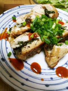 ささみのシソチーズ焼き(キムチソース) -レシピのメイン写真