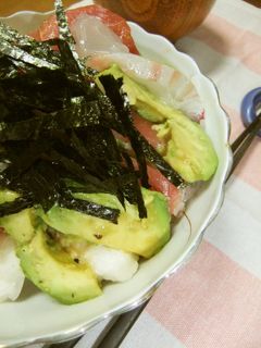 ハマった!絶品アボカドまぐろとろろ丼♬-レシピのメイン写真