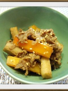 牛肉とごぼうと人参の煮物☆-レシピのメイン写真