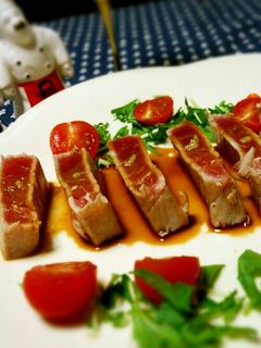 受験生の夕食♪ マグロステーキ-レシピのメイン写真