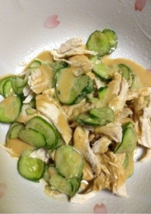 鶏とキュウリのゴマだれ和え-レシピのメイン写真