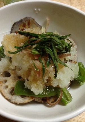 レンコンとピーマンのおろしのっけ-レシピのメイン写真