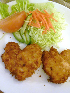 ハートのササミチーズフライ-レシピのメイン写真