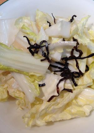 超簡単！白菜と塩昆布のサラダ♪鍋のお供-レシピのメイン写真