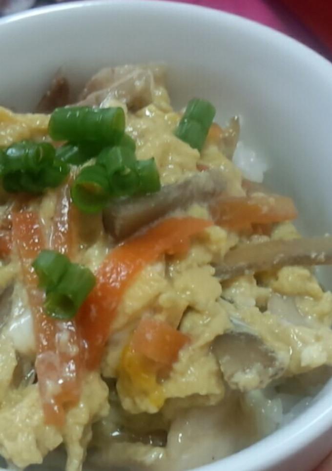 きんぴらごぼうの卵とじ丼-レシピのメイン写真
