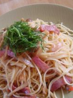 しめじとベーコンの和風クリームパスタ-レシピのメイン写真
