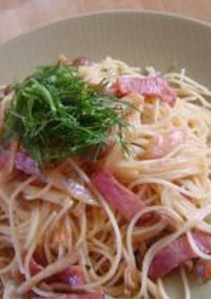 しめじとベーコンの和風クリームパスタ-レシピのメイン写真
