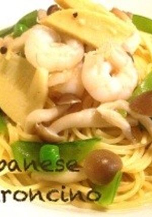 エビとタケノコの和風ペペロンチーノ-レシピのメイン写真