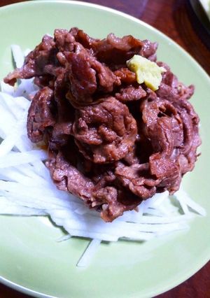 簡単！！美味♪牛肉のわさび醤油-レシピのメイン写真