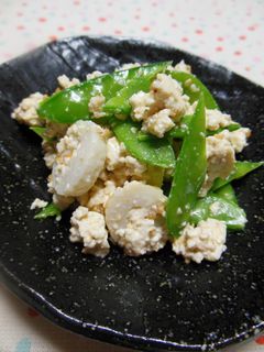 絹さやで白和え-レシピのメイン写真
