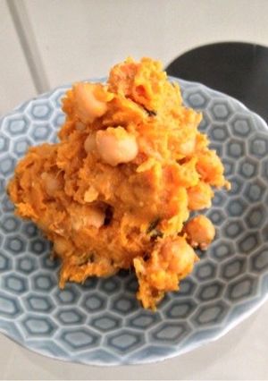 南瓜とひよこ豆のゴマだれサラダ-レシピのメイン写真