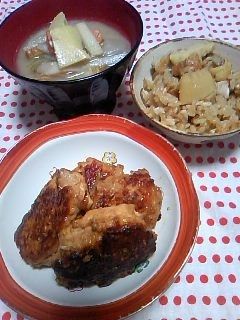 ハフハフ!タケノコと胸肉のつくね☆-レシピのメイン写真