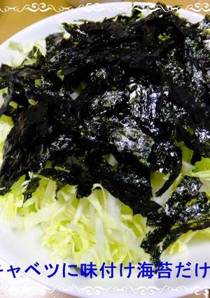 ♬春キャベツに味付け海苔だけ~♬-レシピのメイン写真