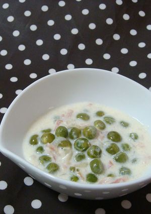 グリーンピースのクリーム煮-レシピのメイン写真