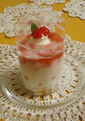 ダノンBIOで♡なんちゃってケーキ♡-レシピのメイン写真