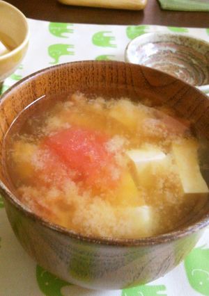 トマト★味噌汁-レシピのメイン写真