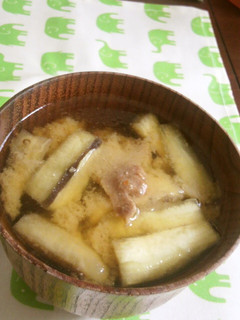 なす豚★味噌汁-レシピのメイン写真