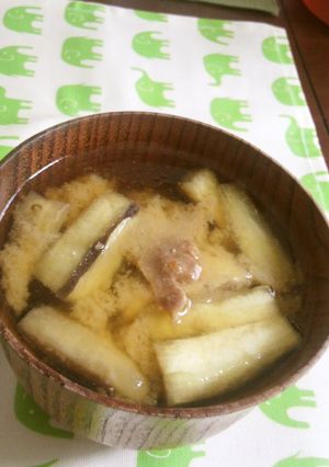 なす豚★味噌汁-レシピのメイン写真