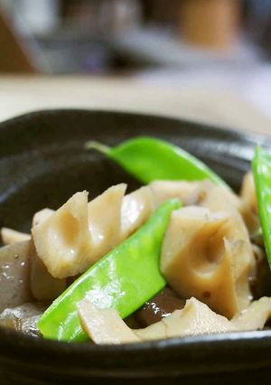 いりこでシリーズ＊蓮根・蒟蒻・椎茸の煮物-レシピのメイン写真