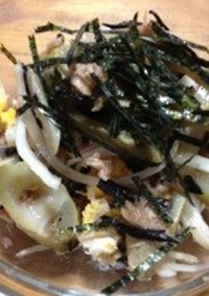 新玉ねぎとツナのポン酢あえイタドリ入り-レシピのメイン写真