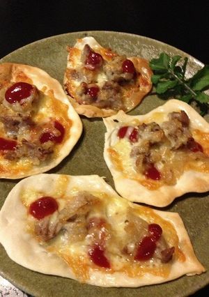 塩麹豚でジューシーピザ-レシピのメイン写真