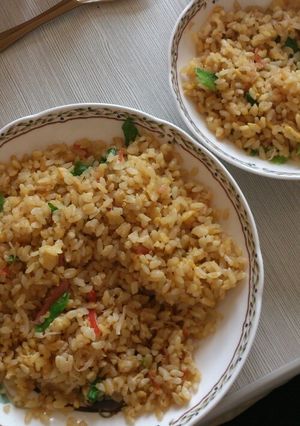 簡単☆カニカマレタス炒飯-レシピのメイン写真