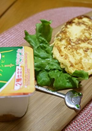 ヨーグルトDEスフレみたいなオムレツ☆-レシピのメイン写真