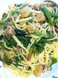 豚肉と春野菜の和風ペペロンチーノ☆-レシピのメイン写真