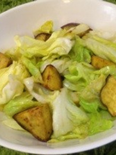 さつまいもとキャベツの炒め物-レシピのメイン写真