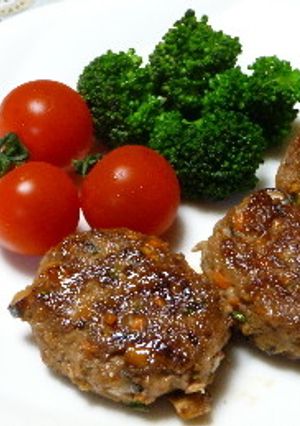お弁当にも！合挽き肉のつくねバーグ-レシピのメイン写真
