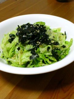 冷蔵庫にレタスしかなかった…時のサラダ-レシピのメイン写真