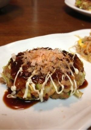 ご飯もすすむ☆お好み焼き風ハンバーグ-レシピのメイン写真