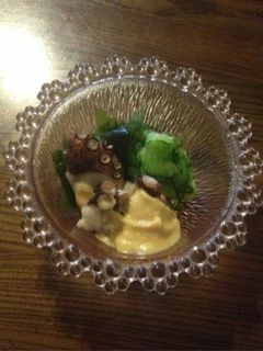ワカメとタコとキュウリのからし酢味噌和え-レシピのメイン写真