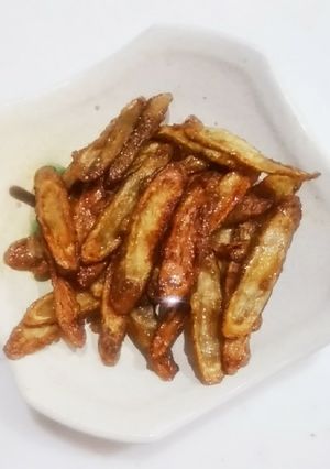 ゴボウのカリカリ照り焼き味-レシピのメイン写真