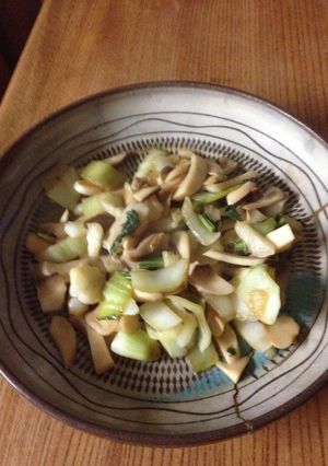 エリンギと青梗菜のバタポン炒め-レシピのメイン写真