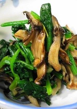 ほうれん草と炙り舞茸のわさポン和え-レシピのメイン写真