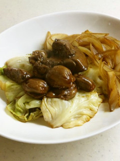 鶏レバーと砂肝の煮物-レシピのメイン写真