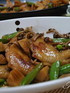 筍と鶏手羽先の照り煮-レシピのメイン写真