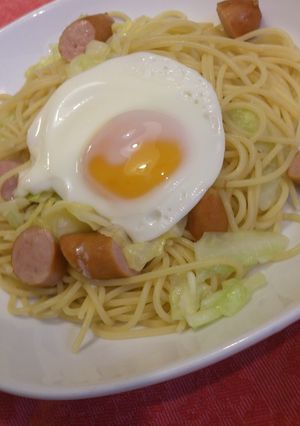 簡単！春きゃべつとウィンナーのパスタ-レシピのメイン写真