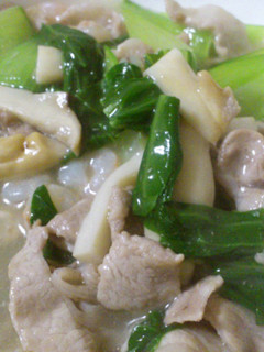 青梗菜と豚肉のあんかけ-レシピのメイン写真