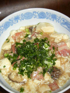 豆腐と椎茸&ベーコンの中華旨煮-レシピのメイン写真