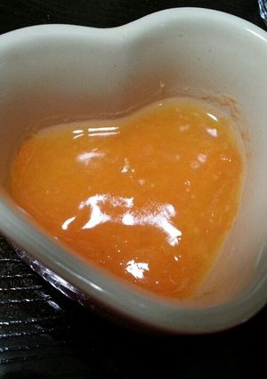離乳食初期 ニンジンのオレンジソースがけ-レシピのメイン写真